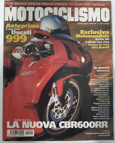 Motociclismo agosto 2002 - motociclismo,